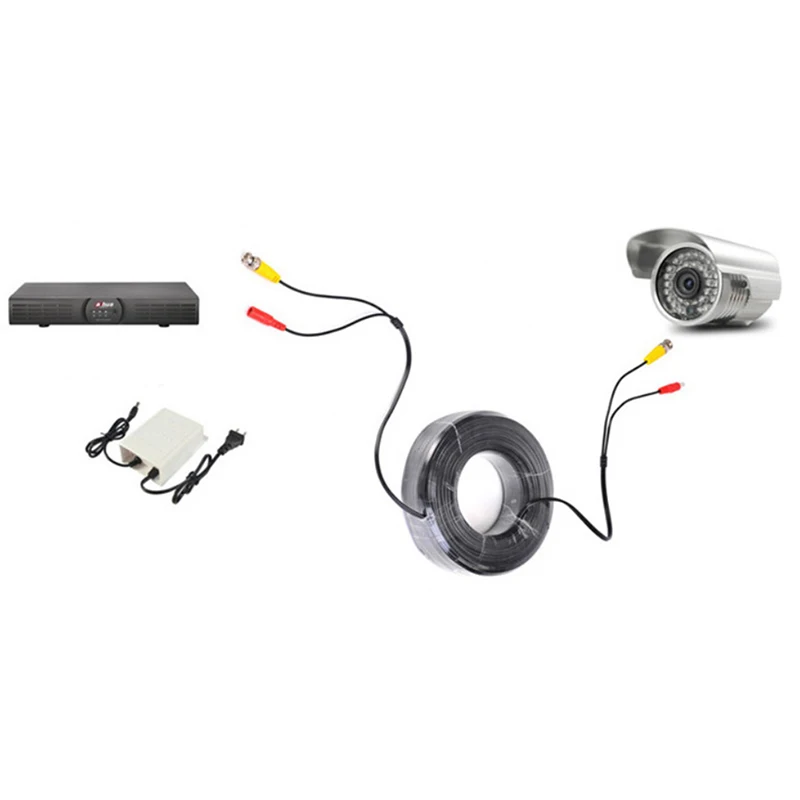 Видео кабель DC Power Security видеонаблюдения BNC монтажные аксессуары Высокое качество