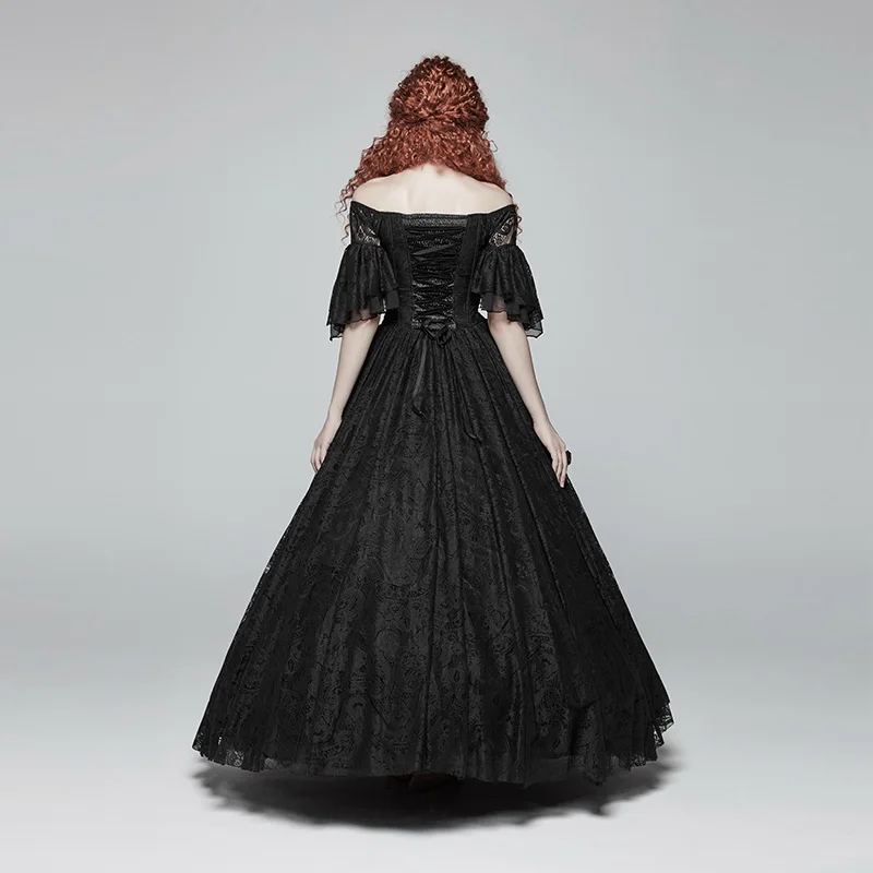 Женское платье в викторианском стиле панк Рейв кружевное привлекательное