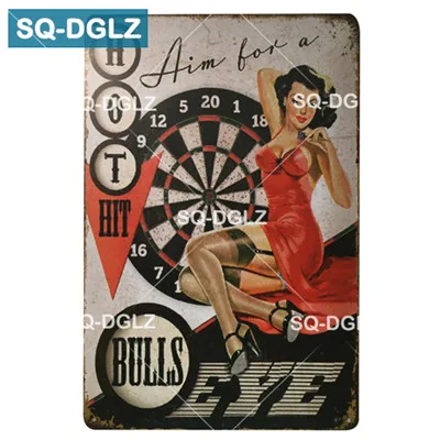 [SQ-DGLZ] LAS VEGAS металлический знак бар Настенный декор оловянный знак винтажный Бар Паб Настенный декор живопись покер таблички Боулинг Арт плакат - Цвет: 0459