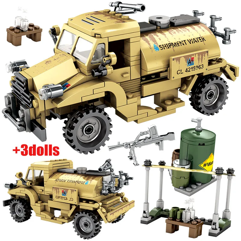 DIY City WW2 немецкий бронированный автомобиль строительные блоки для военных