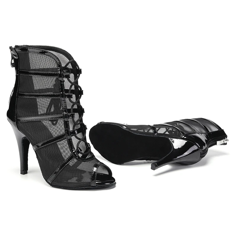 New Women Latin dance shoes Female salsa sandal Soft Sole Ladies Ballroom tango samba Party dance shoes 6/7.5/8.5/10cm