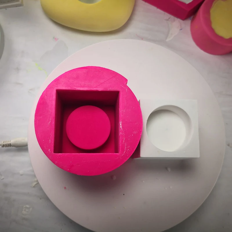 Домашний декор DIY Геометрическая свеча гипсовая Арома форма силиконовая плантаторная цементная форма cиликоновая форма керамическая художественная форма