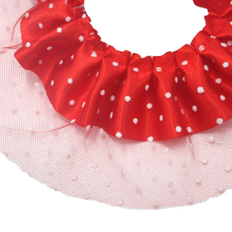 

30yards 2color Vintage Ruffle satin Lace Edge lace fabric trim Pleated Ribbon Fabric Hem 8CM