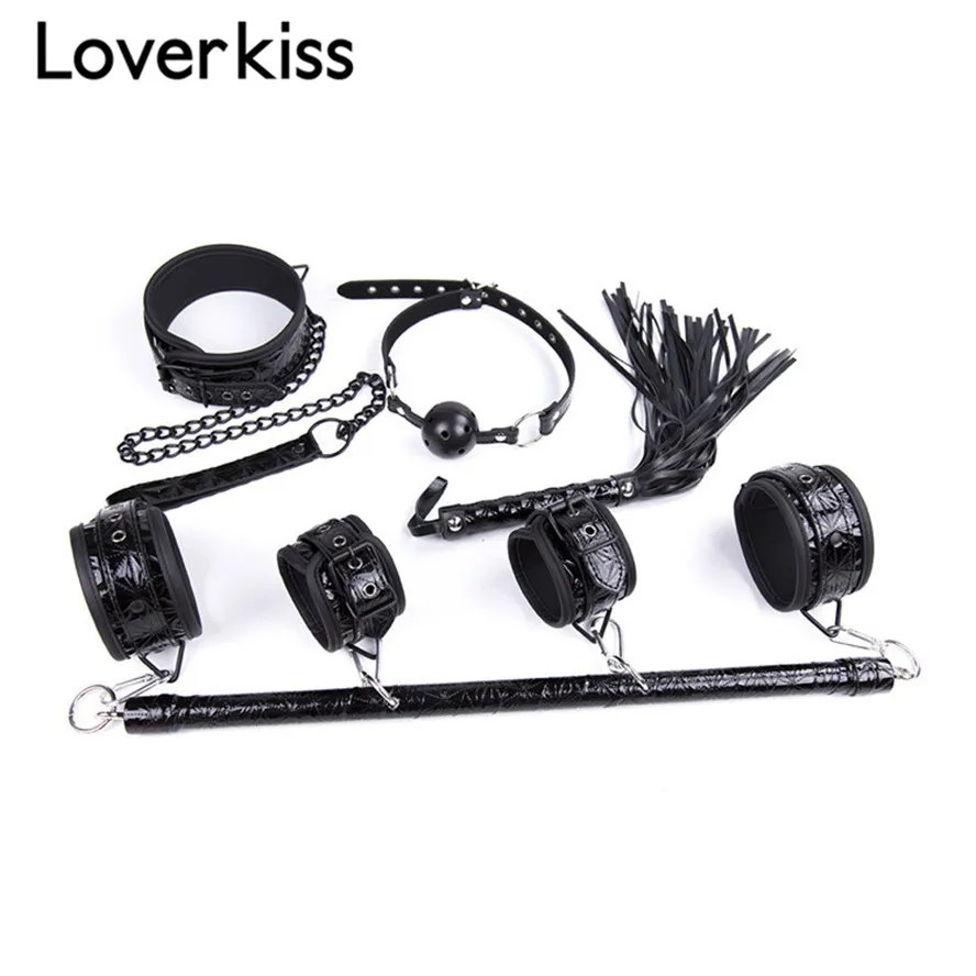 Набор наручников Loverkiss набор для связывания наручники кляп ошейник секса секс