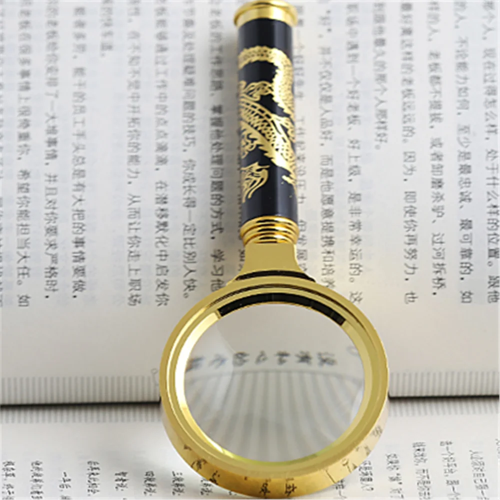 BIJIA 60 мм полная оптическая стеклянная линза старое зеркало для чтения ручка