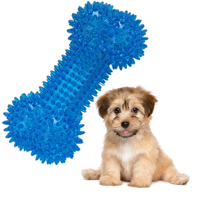 Dog Toy Funny Dogs Chew Toys Interactive Resistant Bite Dog Toy Creative Bone Shape Puppy Cleaning Teething Plaything Supplies