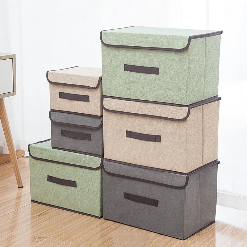 

Household Non-woven Storage Box Fabric Storage Box Organizing Box Wardrobe Collapsible Storage Box Clothes Storage Box