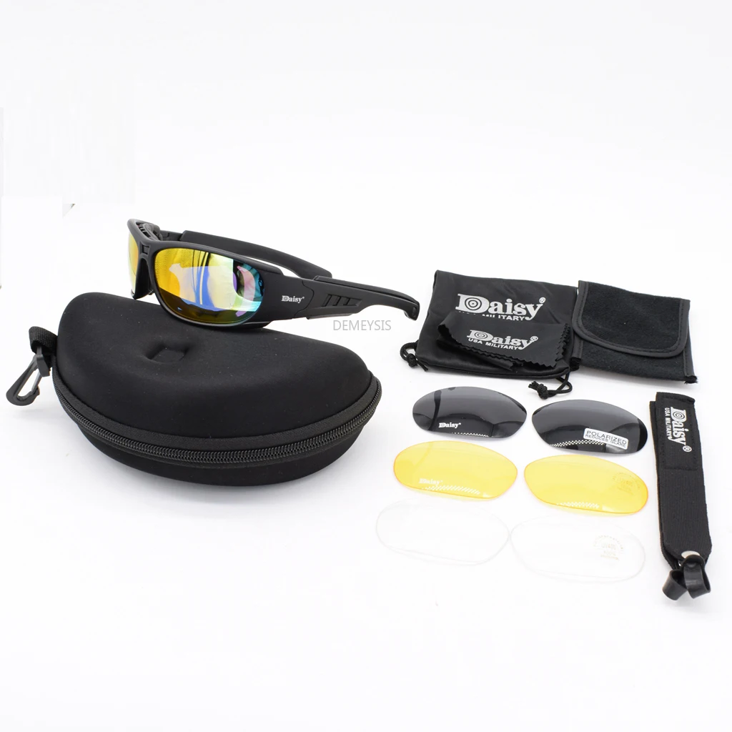 

Поляризованные военные тактические очки, ветрозащитные очки для пешего туризма, треккинга, езды на велосипеде, спортивные очки с защитой ...