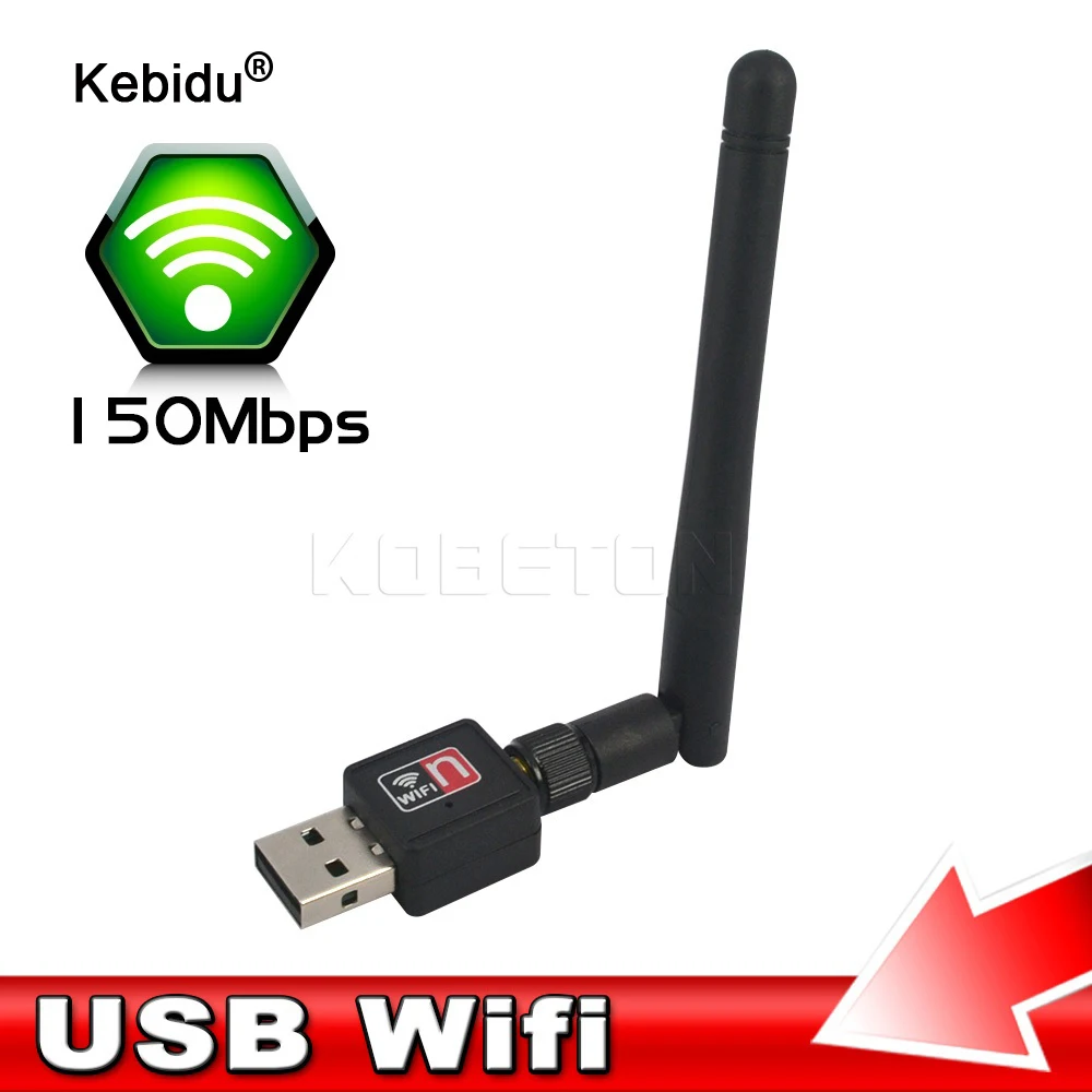 Kebidu MT7601 150 м 2 0 USB Беспроводной WI FI сетевой карты 802 11 b/g/n Сетевой адаптер с