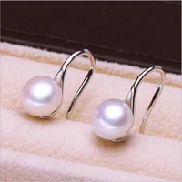 925 sterling silver natural freshwater pearl high heels stud earrings for women wedding fashion classic korea simple gift