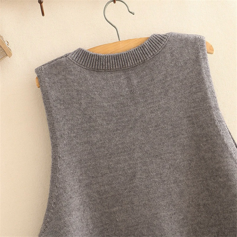 Свитер с мультяшным котом женский осенне-зимний модный вязаный пуловер длинным