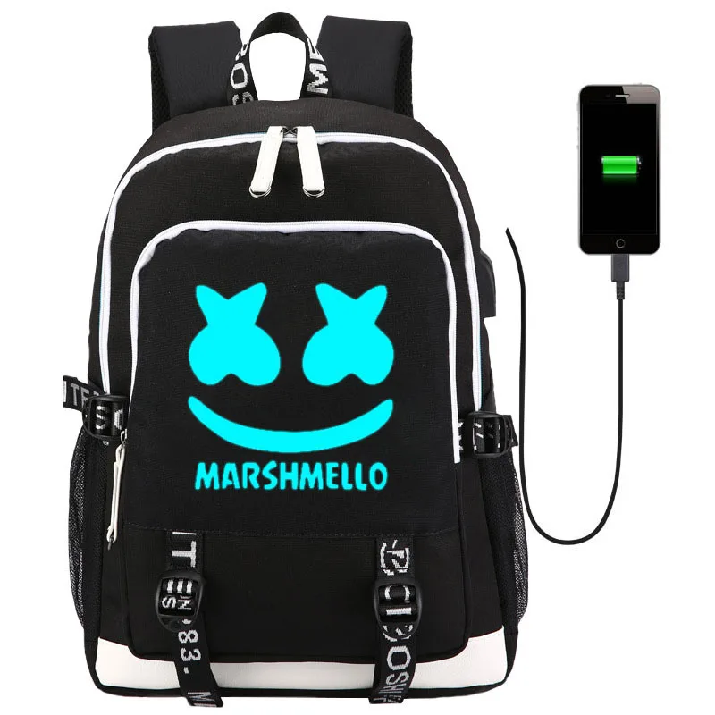 Лидер продаж Холщовый Рюкзак DJ Marshmello Dotcom WaVeZ FinD Me студенческий школьный рюкзак