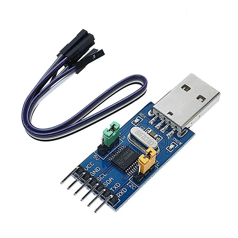 CH341T модуль 2 в 1 3,3 В 5 в USB К I2C IIC UART USB к TTL однокристальный последовательный порт загрузчик