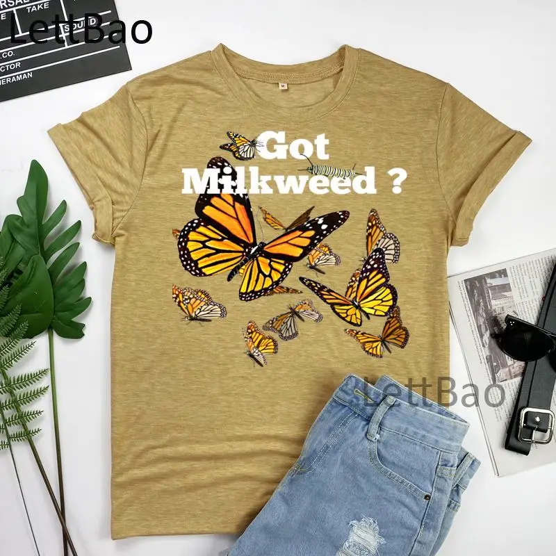 

Monarch Butterflies Butterfly T-Shirt Hipster Harajuku Women Clothing 2021 New Fashion Streetwear Hip Hop O Neck T Shirts Tops