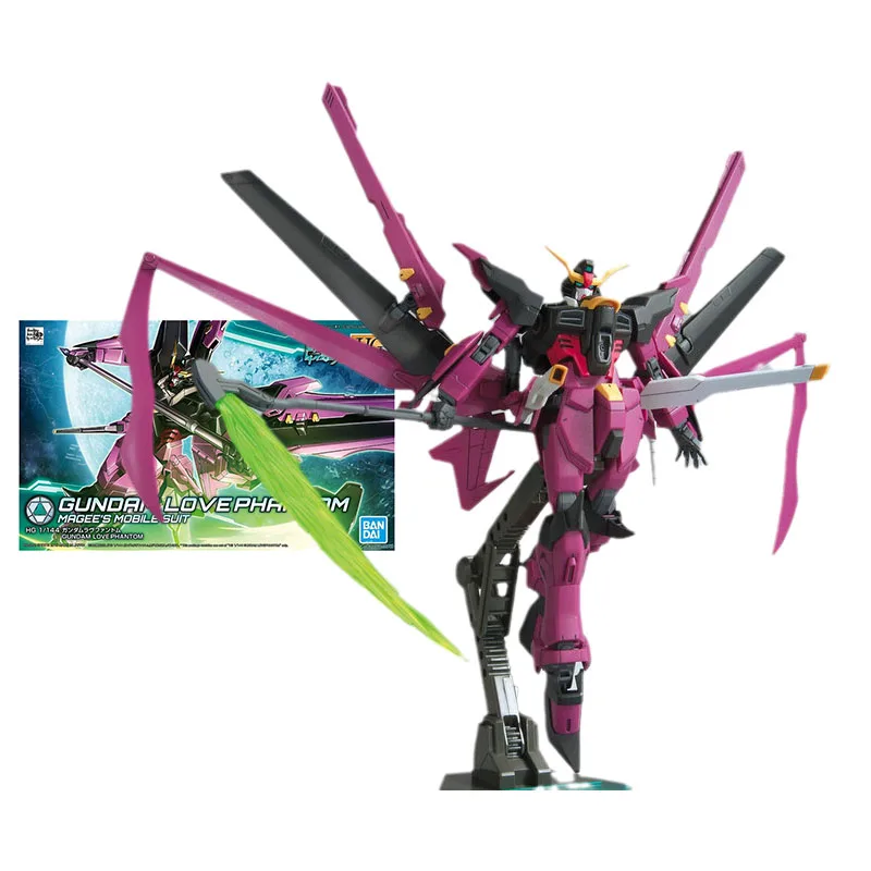

Bandai Gundam Model Kit Anime Figure HGBD 1/144 Gundam Love Phantom Genuine Gunpla Model Action Toy Figure Toys for Children