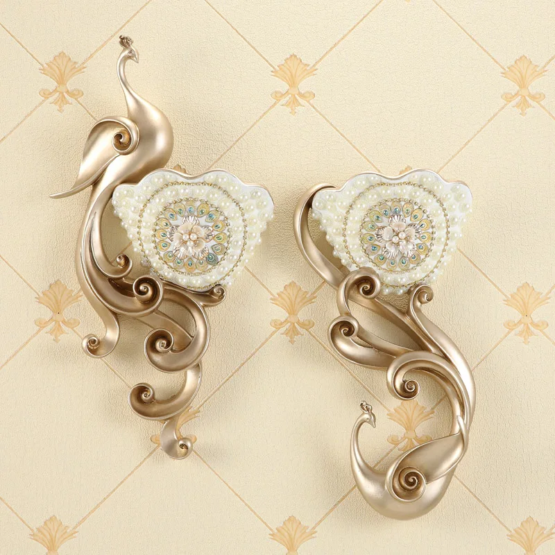 Европейская смола Феникс настенная ваза ремесла украшения дома гостиной ТВ фон