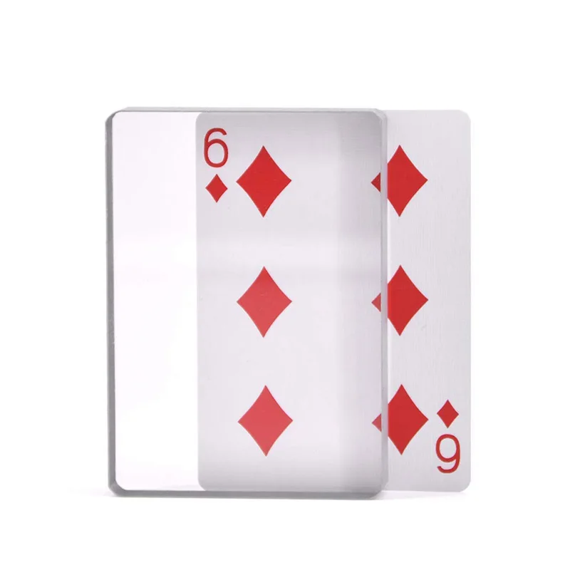 

Sign Card Clear Block Magie Deck Glass Card Deck Ice Bound Magic Tricks Close Up Card Illusion Accessories Gimmick Sign Card