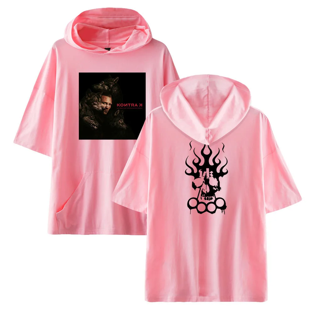 

WAWNI Kontra K Short Sleeved Hooded Casual Volleyball Men Womens Pullover Hip Hop Hoodie Fashion Tops Harajuku Sweatshirt 2021