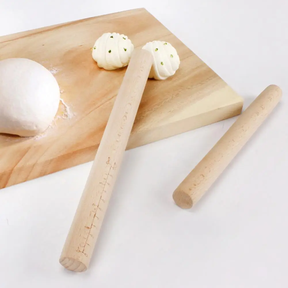 

Dough Roller Eco-friendly Sturdy Construction Wood Non-stick Dough Rolling Pin Tools for Home