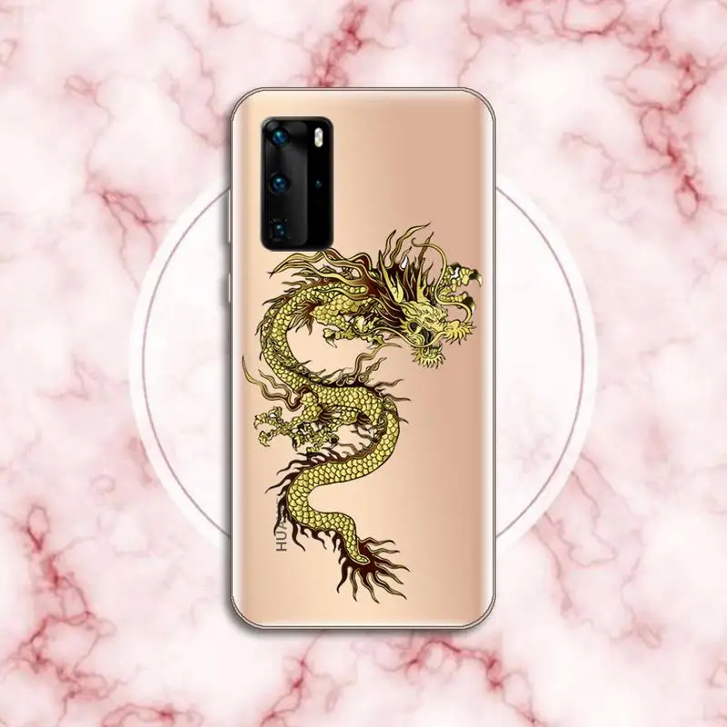 

dragon chinese cool Phone Case Transparent for Xiaomi Redmi note 10 t 8 9 pro lite 11 Huawei P honor 8 10i 20 30 40 smart 2019