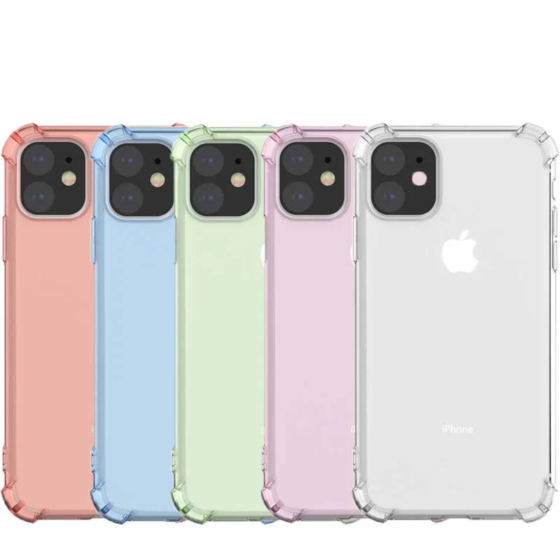 

Clear Silicone Soft Phone Cover For iPhone 11 Shockproof Case For iPhone 12 Pro XS Max X 8 7 6s Plus XR Clear Transparent Case