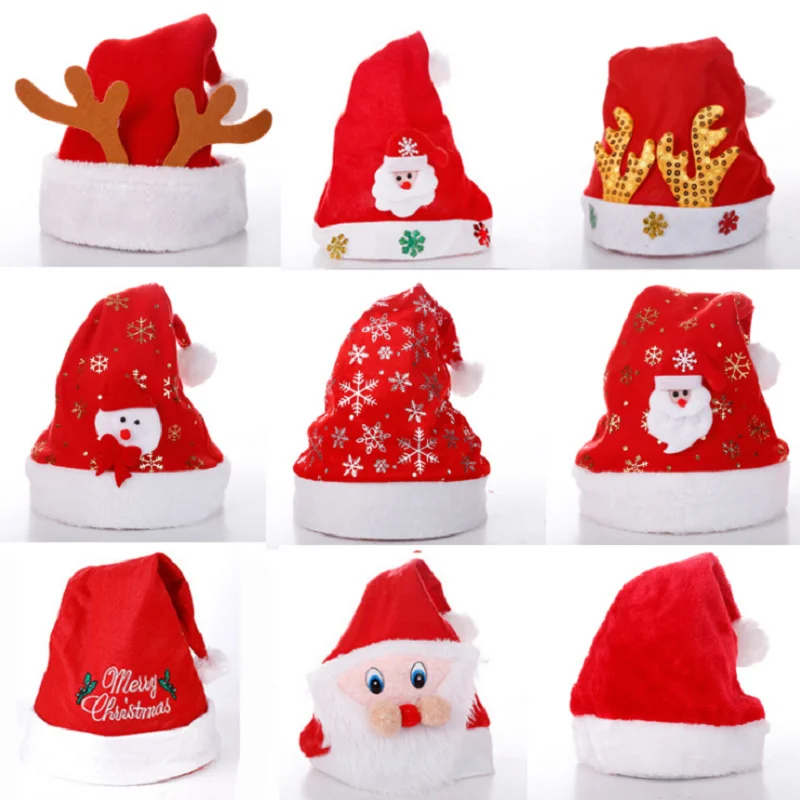 Рождественские игрушки украшение рождественская шляпа ребенок взрослый