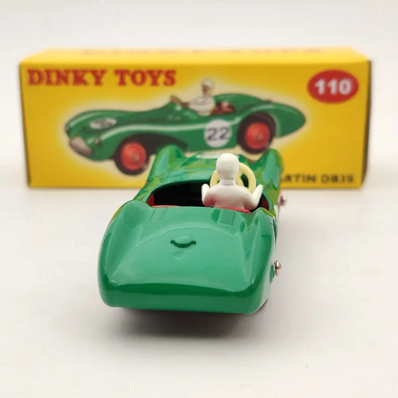 DeAgostini 1:43 Dinky Toys 110 Aston Martin DB3 Sports #22 модели из литого под давлением зеленого цвета| |