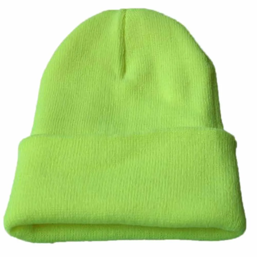 2021 New Men Women Fashion Knit Baggy Beanie Oversize Winter Hat Ski Knitted Cap Woman Solid Color Hip Hop Boys Girls | Аксессуары для