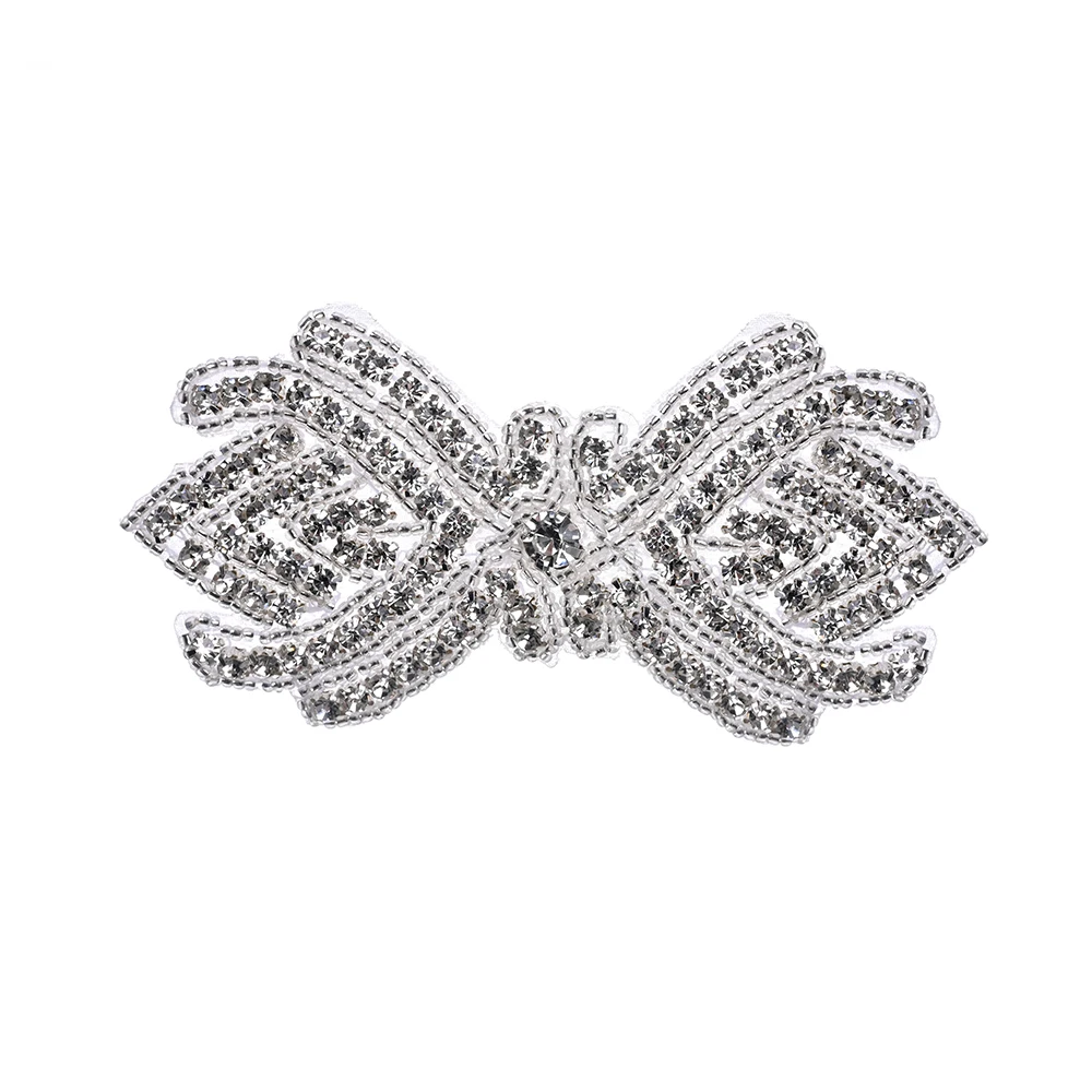 2 шт. отделка для свадебного платья с бантом и аппликацией из кристаллов детский