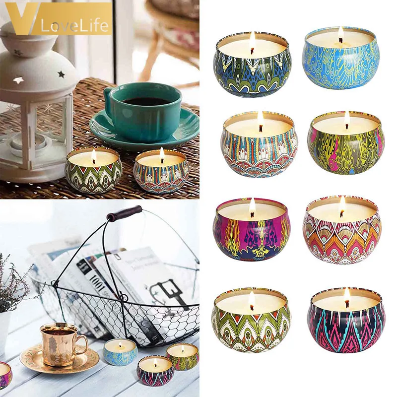 8 шт. подарочные наборы Ароматических Свечей натуральный соевый воск 2 5 унции