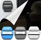Авто-Стайлинг крышка дверного замка автомобиля Авто эмблемы чехол для Nissan Navara d40 d22 d23 np300 аксессуары