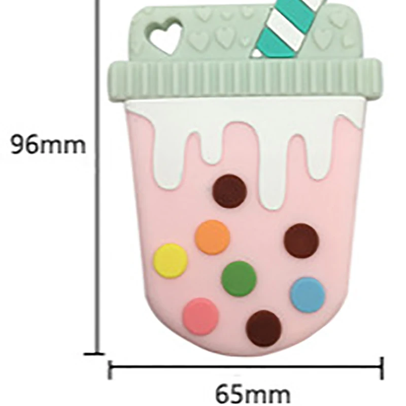 

New Silicone Baby Oral Care Molar Stick Baby Molars Silicone Sweet Milk Tea Teether Toys For Newborns Without Bpa