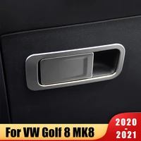 car glove box copilot storage switch handle sequins stickers trim cover for volkswagen vw golf 8 mk8 accessories 2020 2021 2022