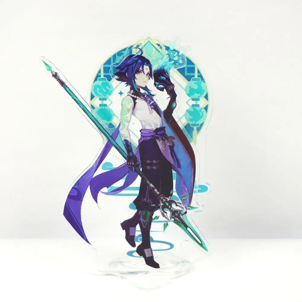 

Genshin Impact Anime Genshin Impact Mondstadt Theme Jean Lisa Acrylic Figure Stand Model Plate Desk Decor Cosplay Xmas Keychain