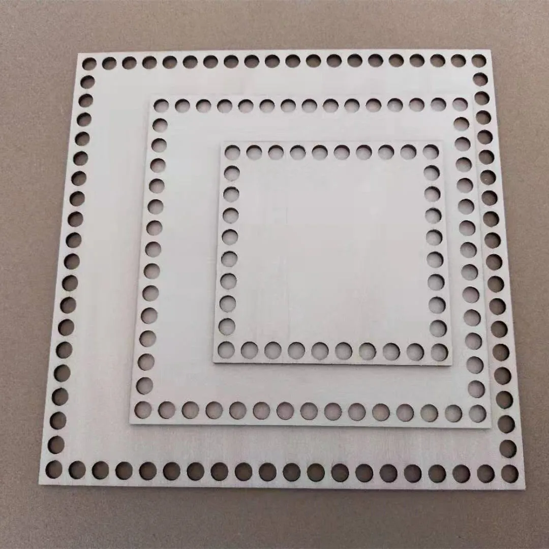 

3pcs /Lot Mix Size Square Shape Wooden Crochet Base Knitting Basket Bottom