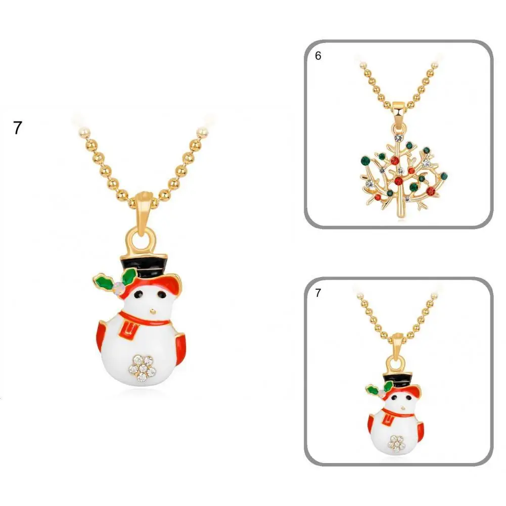 

Stylish Women Necklace Santa Claus Accessory Cartoon Festive Necklace Christmas Necklace Necklace
