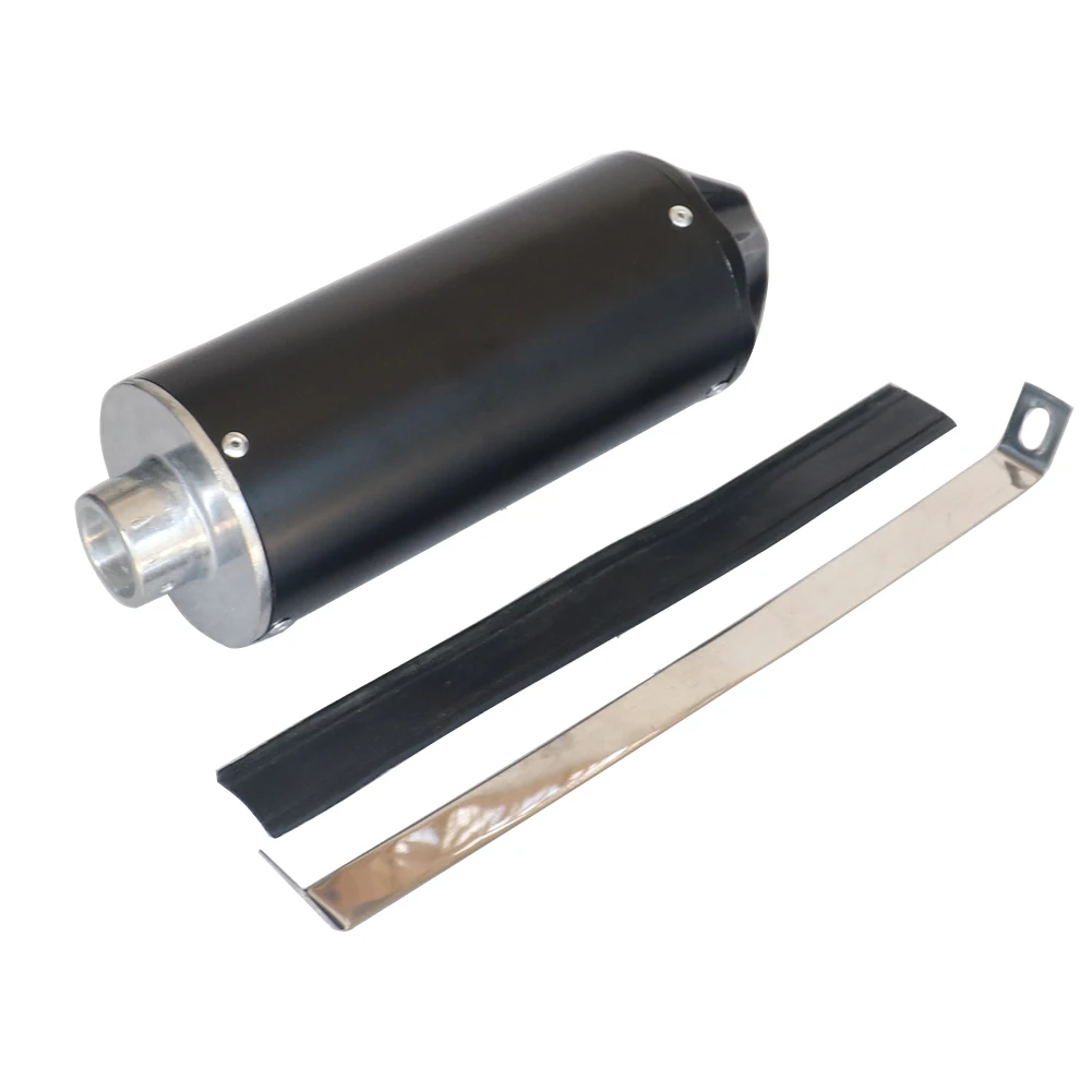 Глушитель выхлопной трубы 28 мм из красного алюминия для квадроцикла