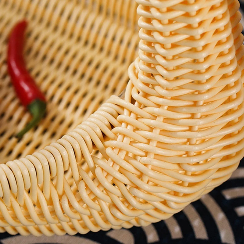 2 Pcs Imitation Rattan Weaving Receive a Basket Clothes with Bar Soap Dish Tray Drain | Дом и сад