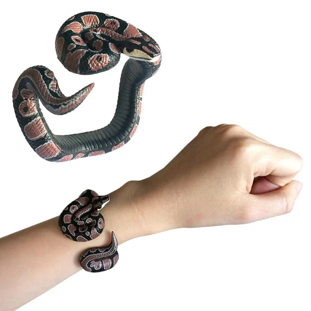 

Simulation PVC Snake Animal Model Python Snake Bracelet Prank Trick Joke Toy Halloween Party Supplies