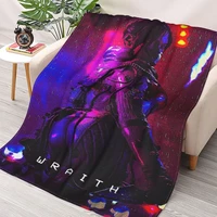 apex legends wraith season 3 throw blanket sherpa blanket cover bedding soft blankets
