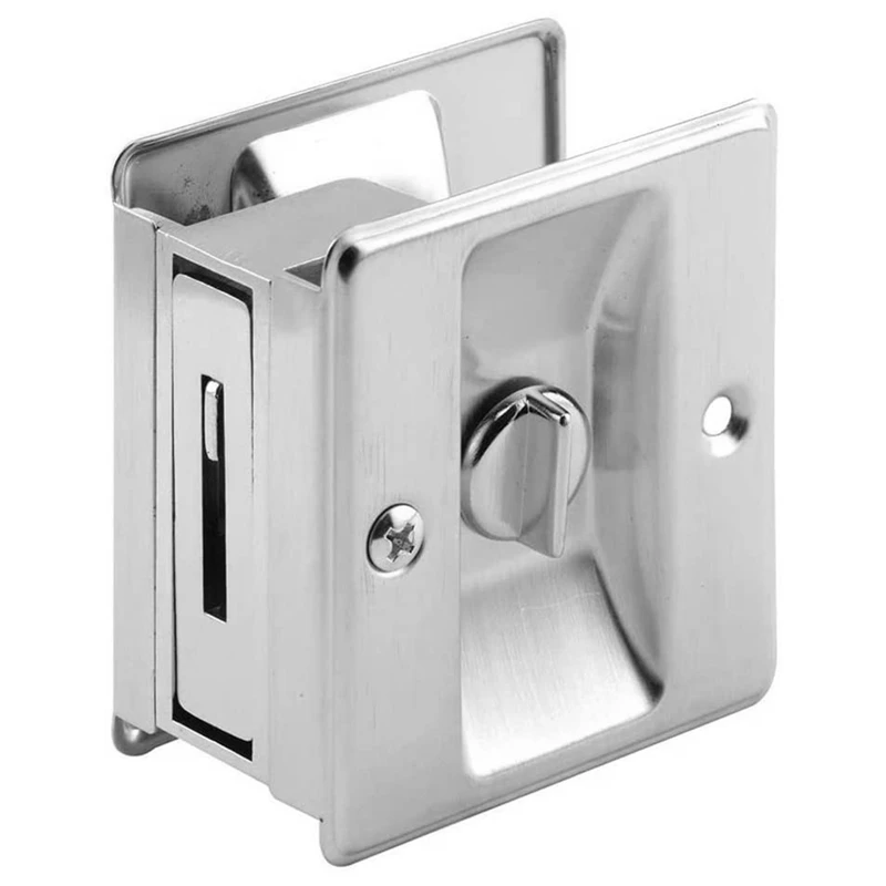 

Hot Pocket Door Privacy Lock Stainless Steel Sliding Door Lock Buckle Sliding Door Lock Access Door Door Lock