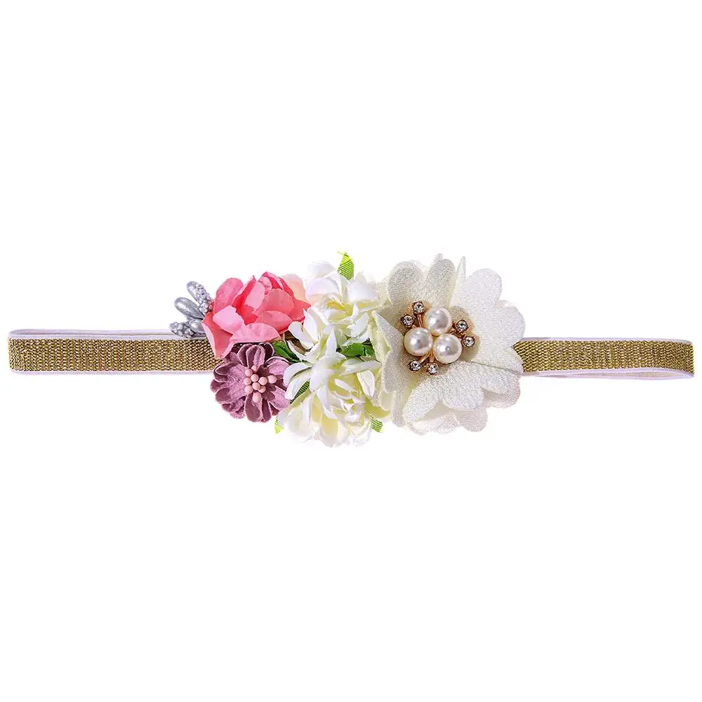 M MISM новорожденный детский ободок с цветами милый Флора реквизит для фотосессии