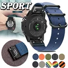Ремешок нейлоновый спортивный для наручных часов, быстросъемный холщовый браслет для Garmin Fenix 6  6 Pro  6S  6S Pro  6X  6X Pro, 202226 мм