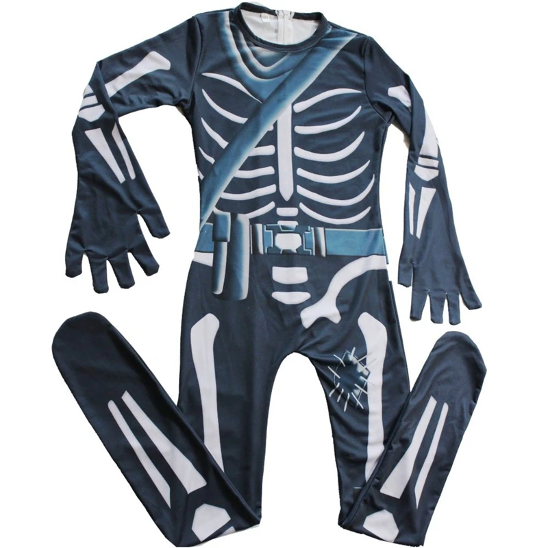 Disfraz костюм на Хэллоуин для детей мальчиков имбирный человек Череп штурмовик