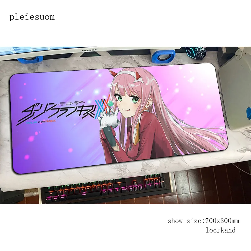 

darling in the franxx mousepad Adorable gaming mouse pad big gamer mat game computer desk padmouse keyboard best large play mats