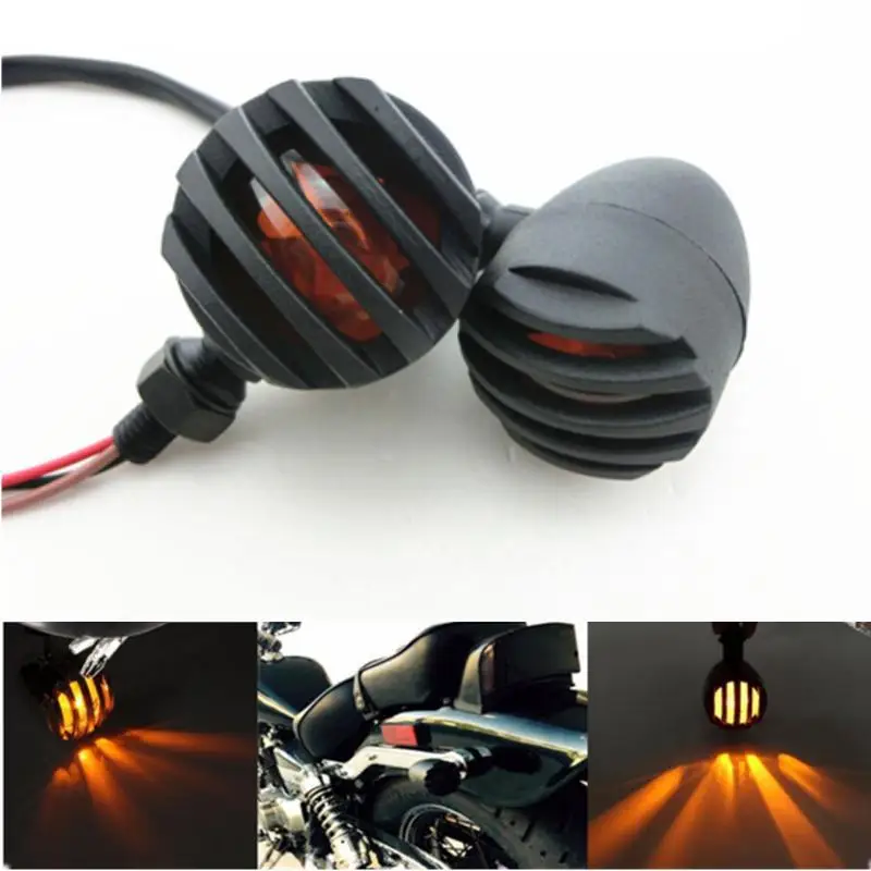 2 шт. винтажный мотоциклетный задний светильник светодиодный круглый стоп-сигнал