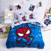 cute marvel spider man duvet cover set 3 4 piece for boys kids bedroom decor cotton fabric 500tc bed linen single queen bedding