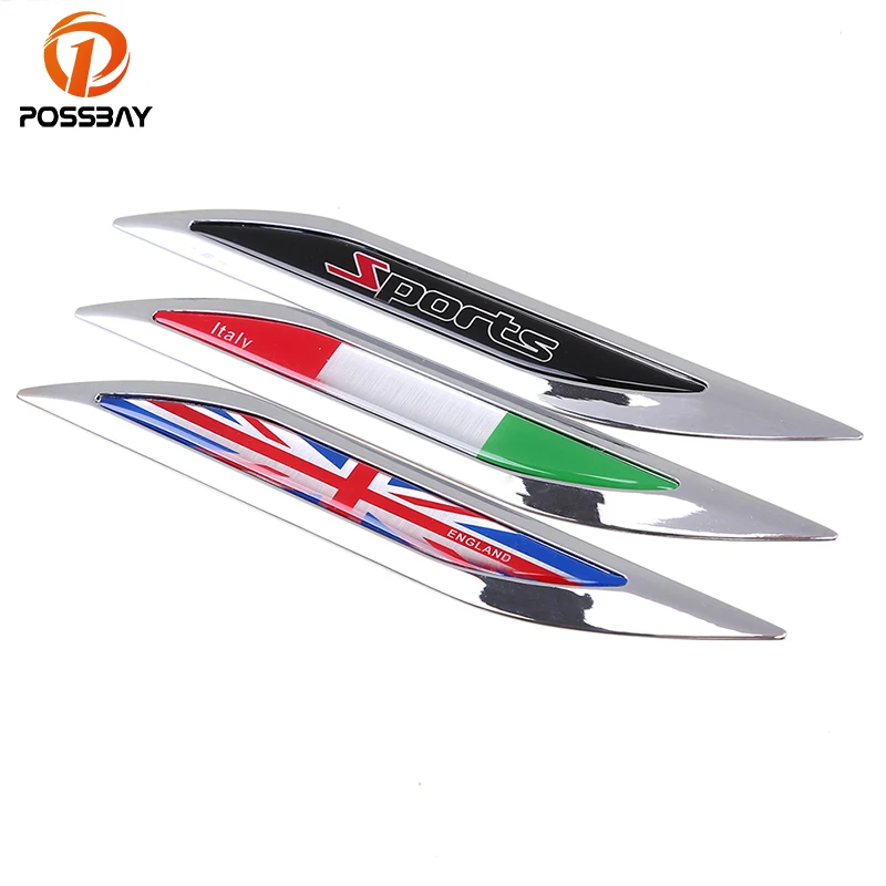 Автомобильные декоративные наклейки POSSBAY для крыльев с