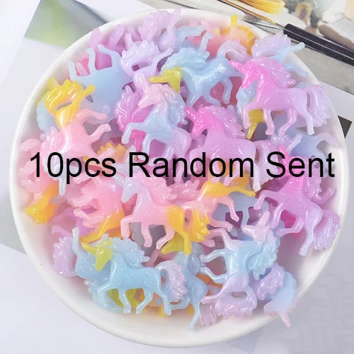 10pcs Random Sent Счастливые обезьяны 10 шт. слизи DIY аксессуары игрушки Мини смолы Животные поставки слаймов наполнитель для пушистого прозрачного кристалла слизи - Цвет: 10pcs Random Sent