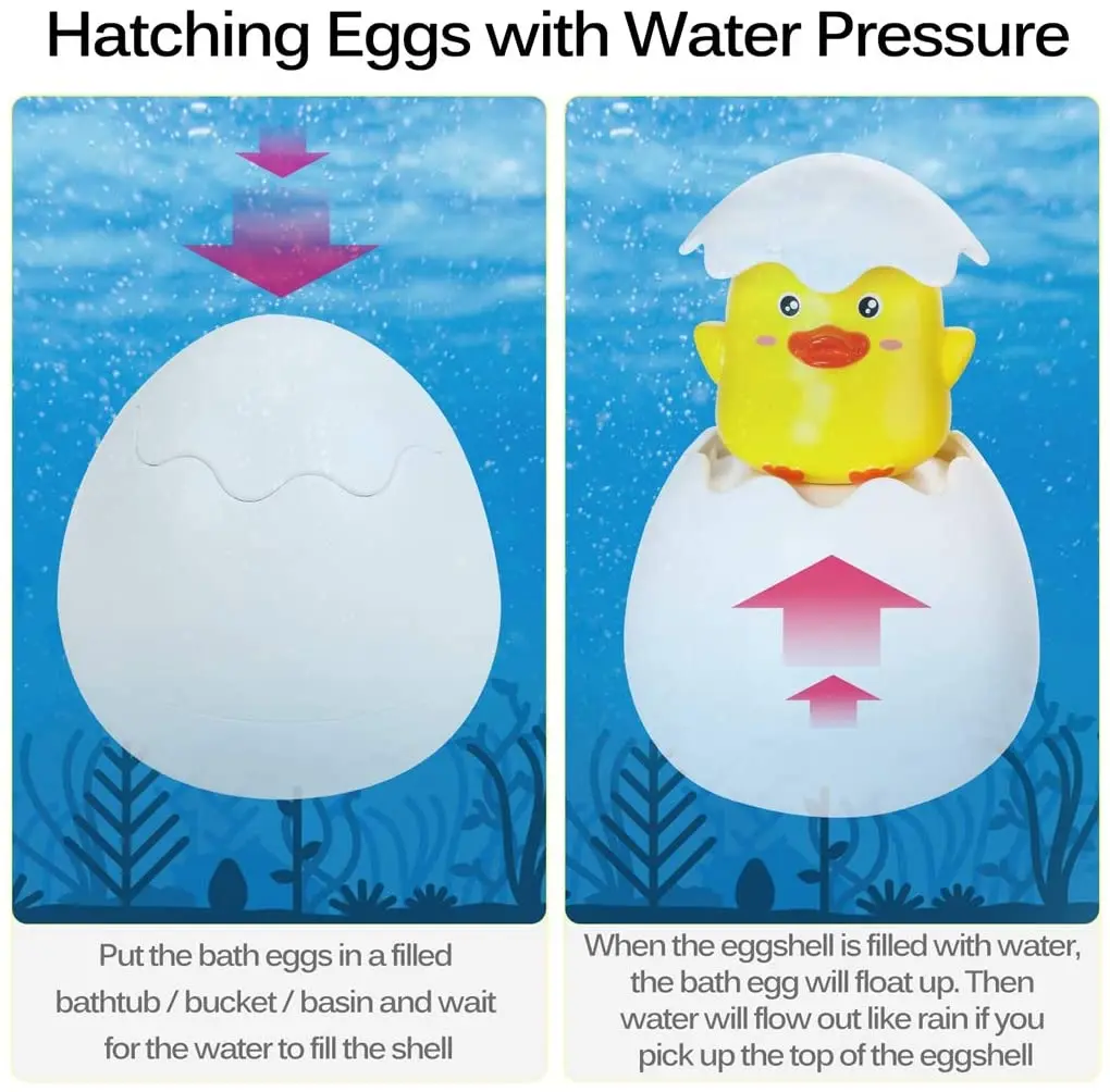

Baby Shower Toy Baby Cute Duck Penguin Egg Spray Sprinkler Bathroom Sprinkler Toy Beach Bathing Swimming Toddler Toy Gift